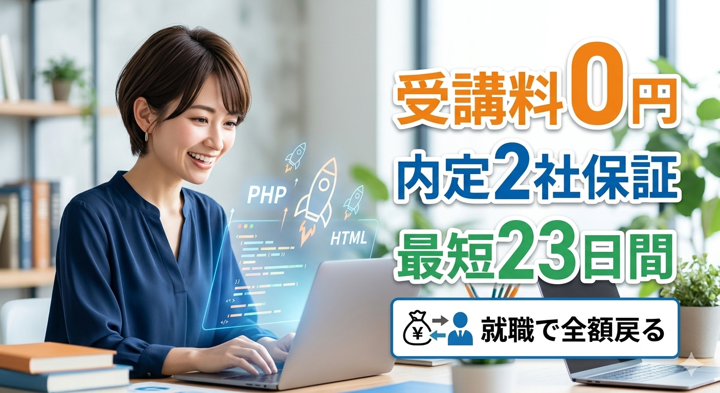 PHPスクールでノートPCでの授業を受けている