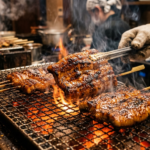 うなぎを焼いている風景
