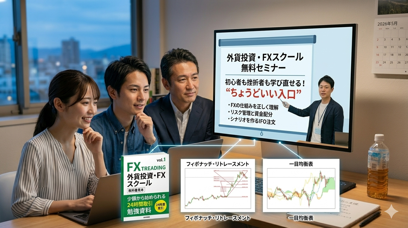 FXセミナーを受けている様子