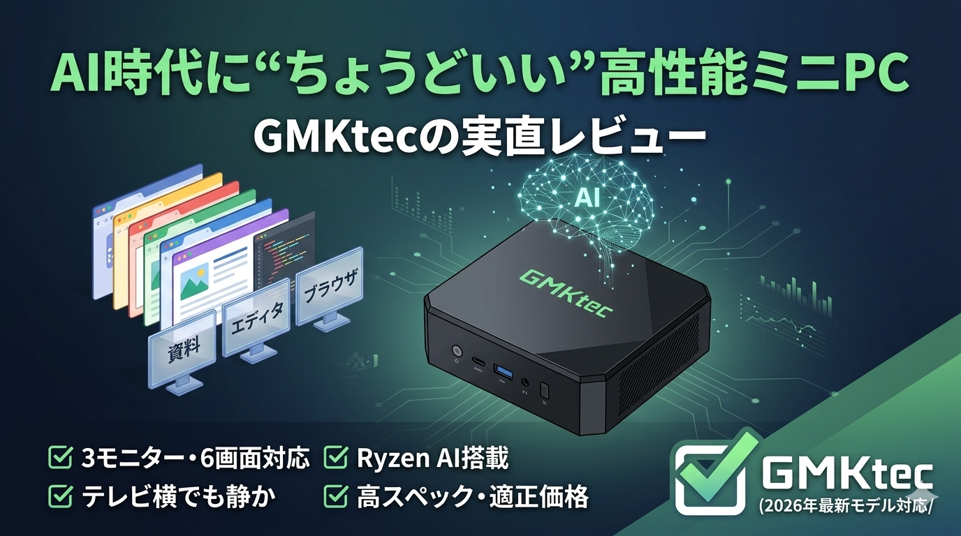 GMKTecのミニPCの紹介