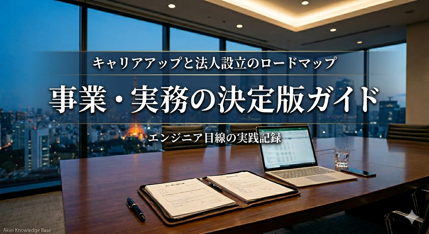 事業・実務の一覧｜キャリアアップと法人設立、実務手続きのロードマップ