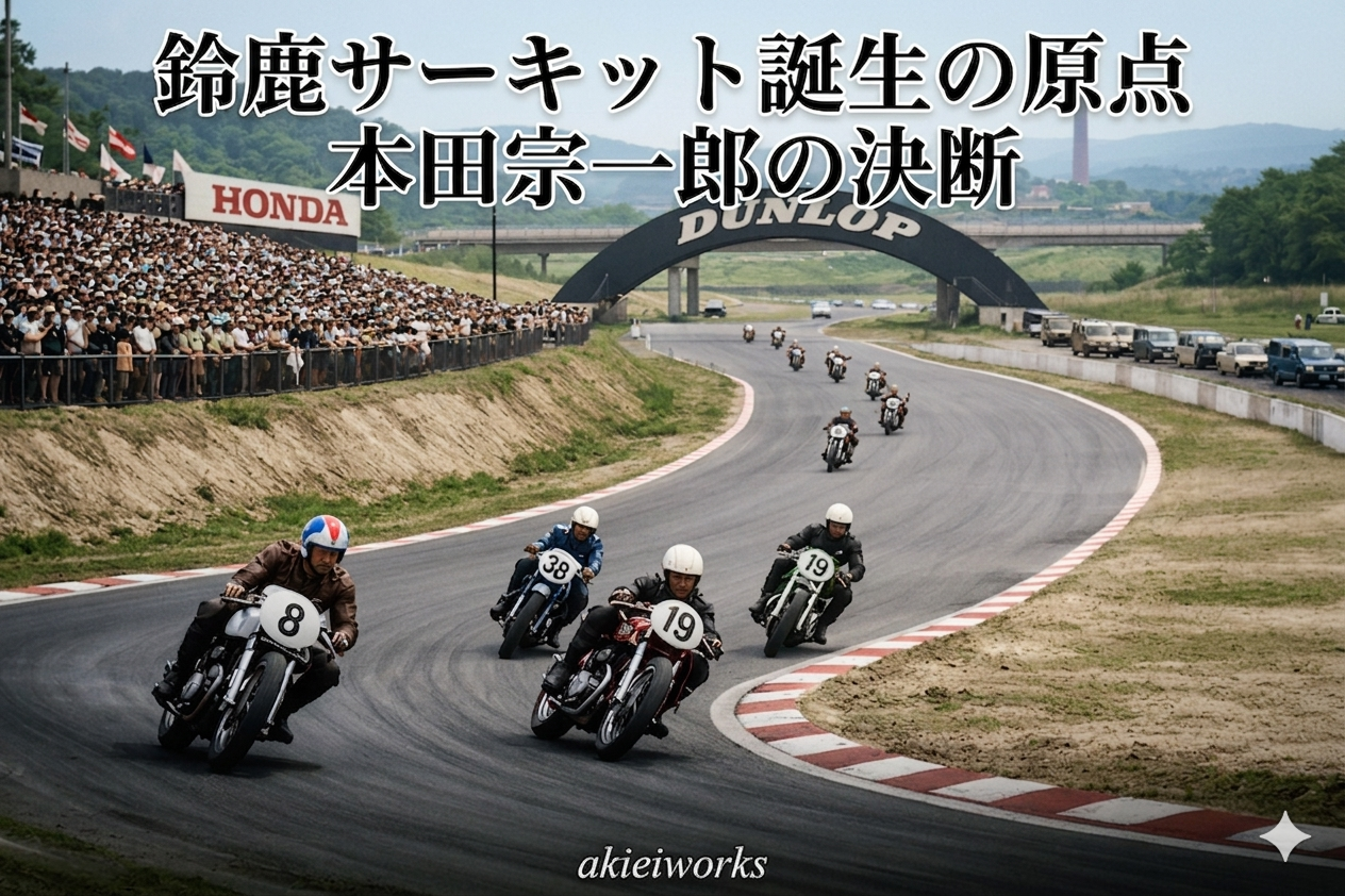 鈴鹿サーキット完成時のバイクレース
